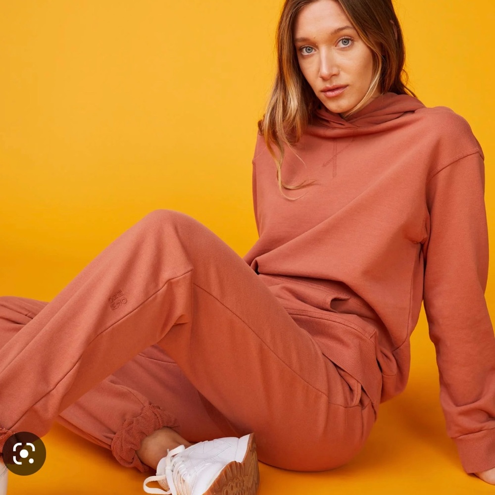 Monrow Faded Rust Oversized Hoodie Size Small NWT